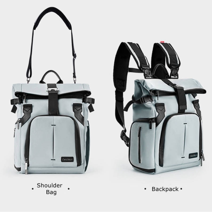 Cwatcun D95 Large Capacity Photography Backpack Shoulders Laptop Camera Bag, Size:27 x 37 x 16cm(...
