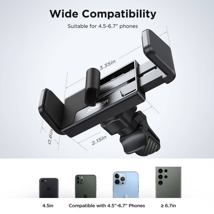 JOYROOM JR-ZS377 Car Air Vent Mobile Phone Navigation Holder(Black)