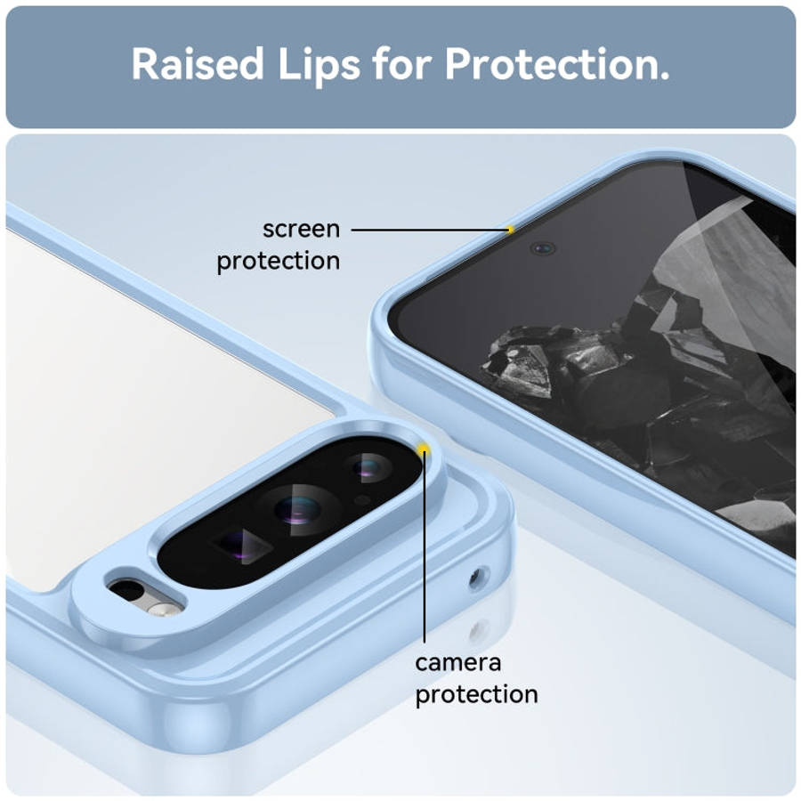 For Google Pixel 9 Pro XL Colorful Series Acrylic Hybrid TPU Phone Case(Blue)