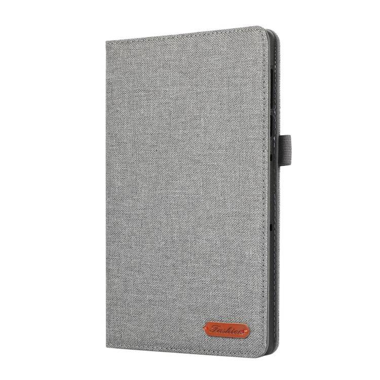 For Lenovo Legion Y700 Gen 4 2025 Fabric Texture Horizontal Flip Leather Tablet Case(Grey)