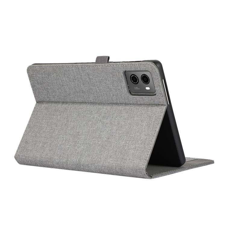 For Lenovo Legion Y700 Gen 4 2025 Fabric Texture Horizontal Flip Leather Tablet Case(Grey)