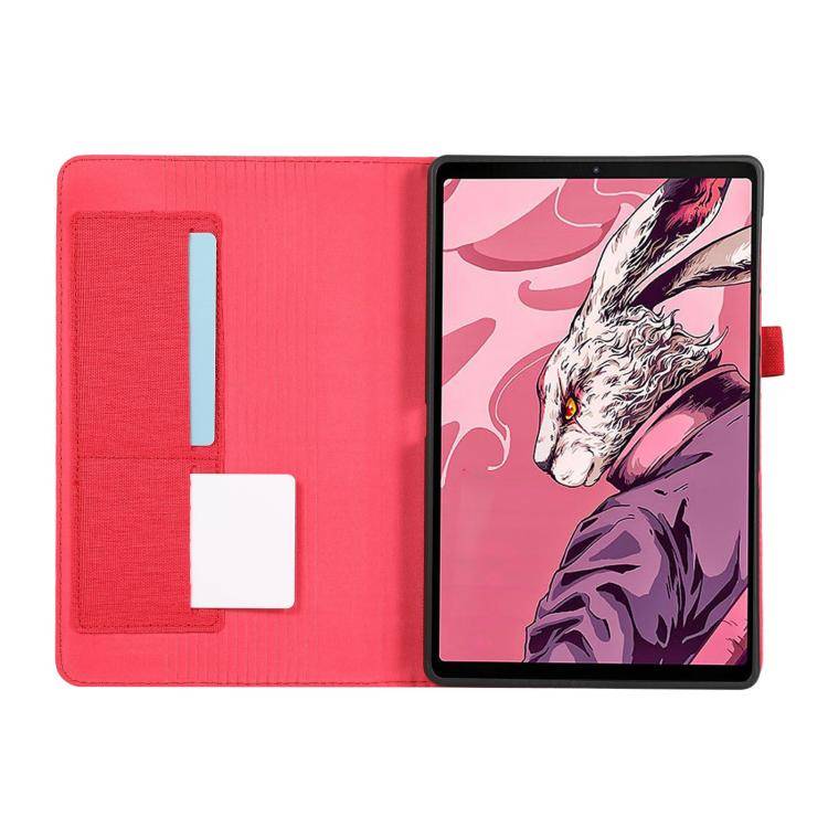 For Lenovo Legion Y700 Gen 4 2025 Fabric Texture Horizontal Flip Leather Tablet Case(Red)