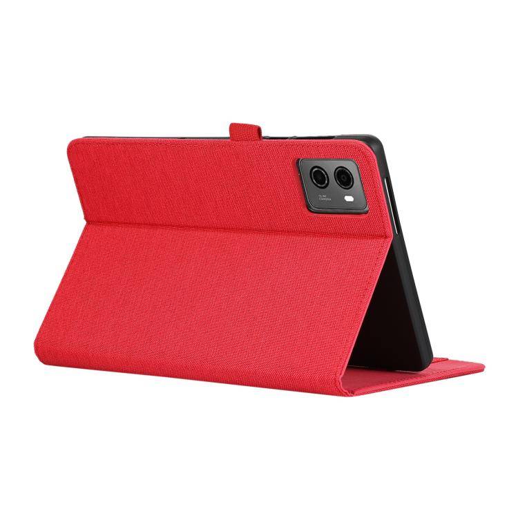 For Lenovo Legion Y700 Gen 4 2025 Fabric Texture Horizontal Flip Leather Tablet Case(Red)