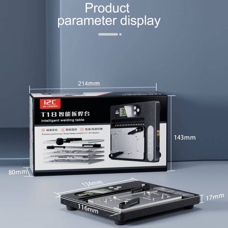 i2C T18 LCD Display PCB Motherboard Layered Desoldering Station For iPhone X-15 Pro Max, US Plug