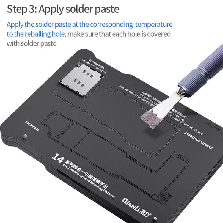 Qianli Magnetic Middle Layer BGA Reballing Platform For iPhone 15 Series