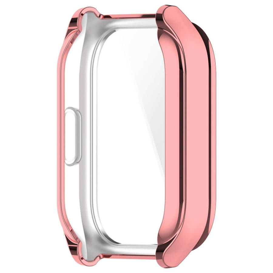 For Xiaomi HayLou Smart Watch 2 Pro Full Coverage TPU Electroplated Watch Protective Case(Pink Gold)