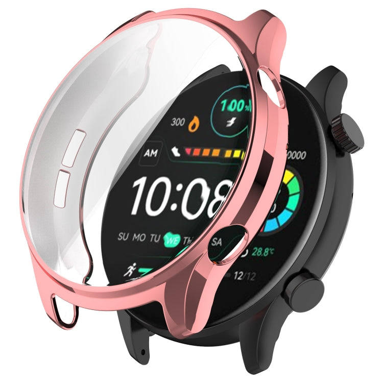 For Xiaomi HayLou RT3 / Solar Plus LS16 Full Coverage TPU Electroplated Watch Protective Case(Pin...