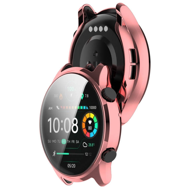 For Xiaomi HayLou RT3 / Solar Plus LS16 Full Coverage TPU Electroplated Watch Protective Case(Pin...