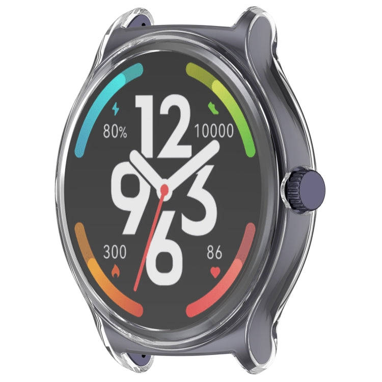 For Xiaomi HayLou Solar Lite Full Coverage TPU Electroplated Watch Protective Case(Transparent)
