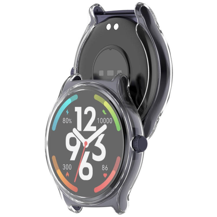 For Xiaomi HayLou Solar Lite Full Coverage TPU Electroplated Watch Protective Case(Transparent)
