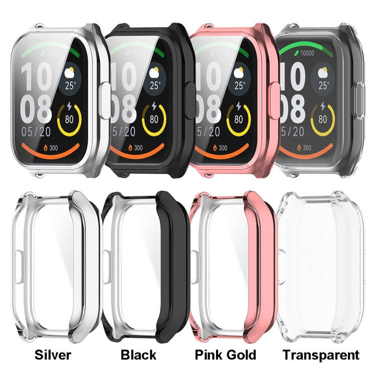 For Xiaomi HayLou Smart Watch 2 Pro Full Coverage TPU Electroplated Watch Protective Case(Black)