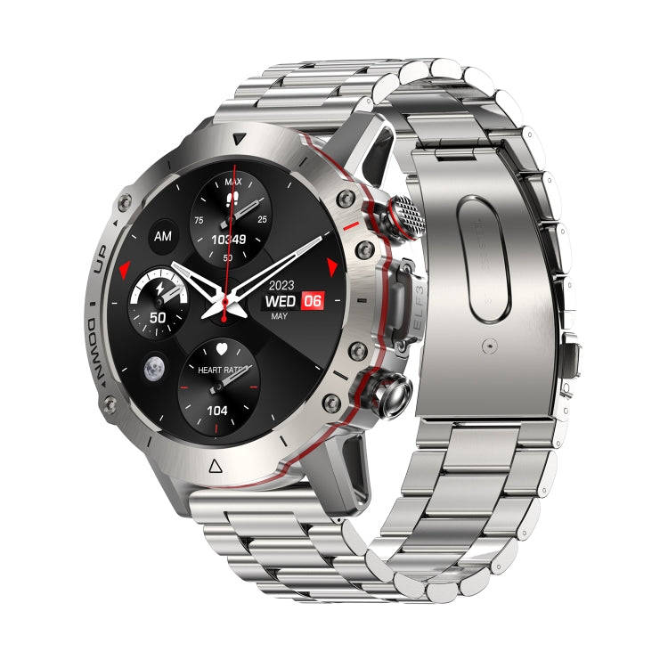 LEMFO ELF3 1.39 inch TFT Round Screen Outdoor Steel Strap Smart Watch Supports Blood Oxygen Monit...