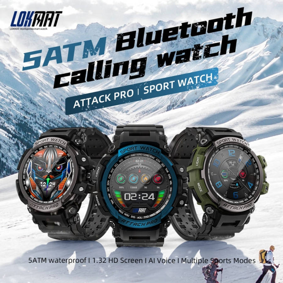LOKMAT ATTACK Pro 1.39 inch BT5.1 Smart Sport Watch, Support Bluetooth Call / Sleep / Heart Rate ...