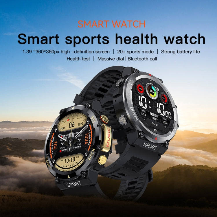 LEMFO LF33 1.39 inch TFT Round Screen Smart Watch Supports Bluetooth Calls(Gold)