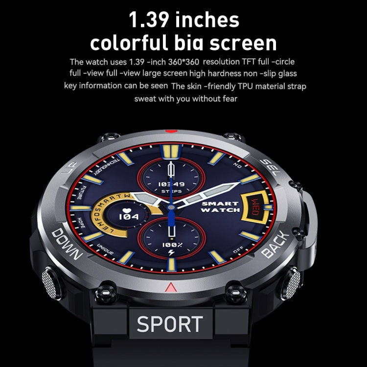 LEMFO LF33 1.39 inch TFT Round Screen Smart Watch Supports Bluetooth Calls(Black)