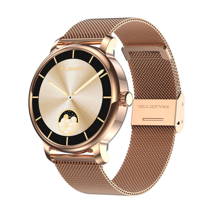 LEMFO LF35 1.43 inch AMOLED Round Screen Steel Strap Smart Watch Supports Blood Oxygen Detection(...