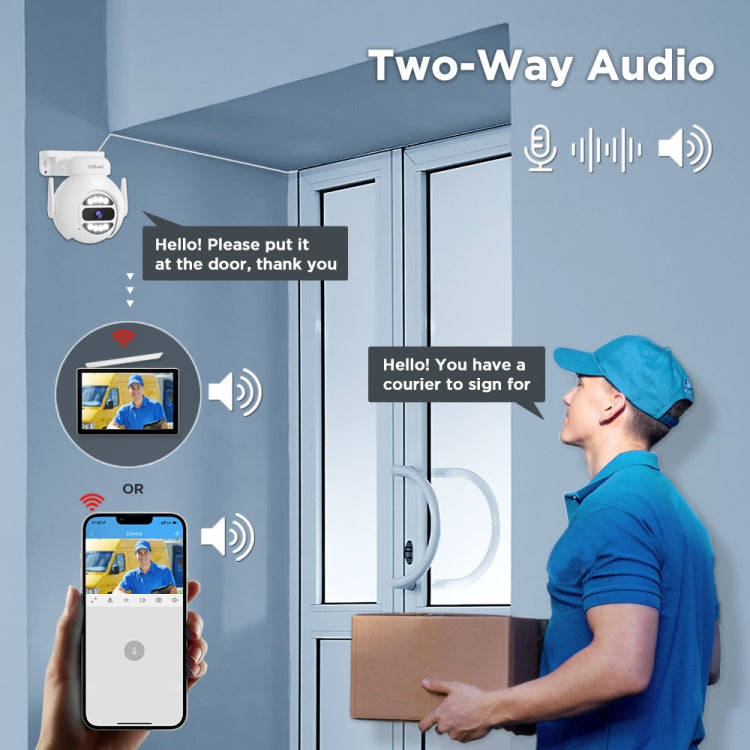 SriHome NVS010-IPC047 Ultra HD 4 Channel WiFi Network Video Recorder Set(EU Plug)