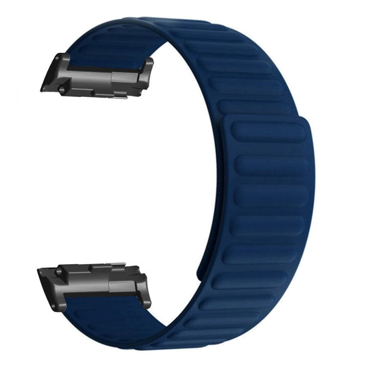 For Huawei Watch D Magnetic Silicone Watch Band(Dark Blue)