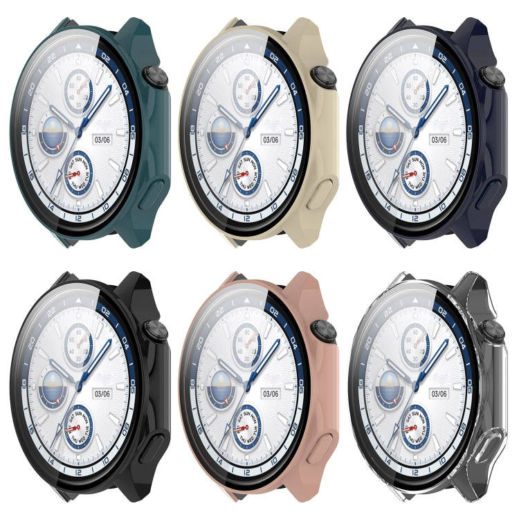 For OnePlus Watch 2 / OPPO Watch X PC + Tempered Film Integrated Watch Protective Case(Transparent)
