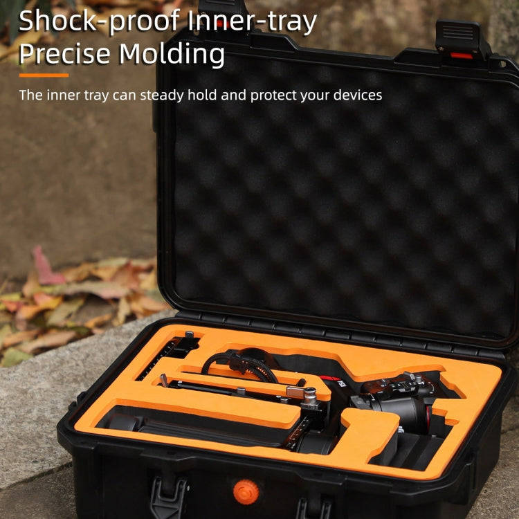 For DJI RS 4 Sunnylife Safety Carrying Case Waterproof Hard Case Box(Black)