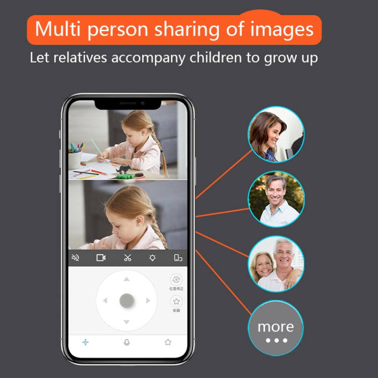 High-definition night vision  10x zoom Wi-Fi camera