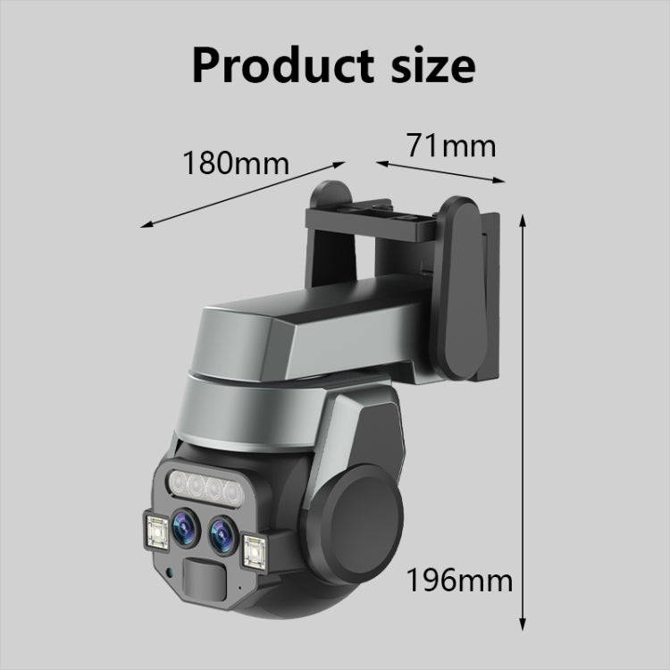 Q820 6MP 10X Binocular Zoom Dual Light Source Outdoor IP67 Waterproof WiFi Camera(EU Plug)
