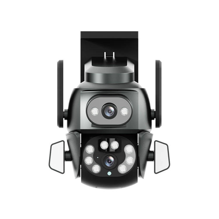 Q821 4MP Binocular Zoom Dual Light Source Outdoor IP67 Waterproof WiFi Camera(UK Plug)