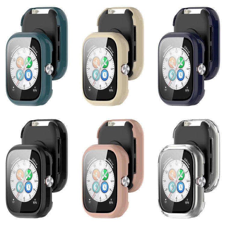 For Honor Choice Haylou Watch PC + Tempered Film Integrated Protective Watch Case(Ink Blue)