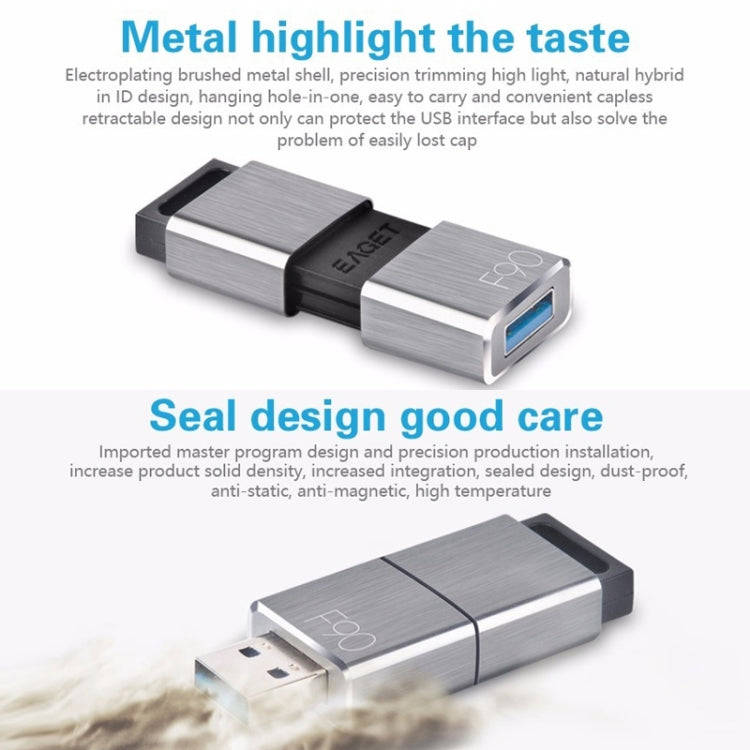 EAGET F90 256G USB 3.0 Interface Metal Flash U Disk