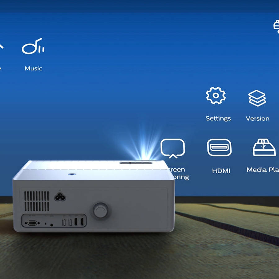 D4000 Android 9.0 1080P HD Home Portable LED Projector(UK Plug)