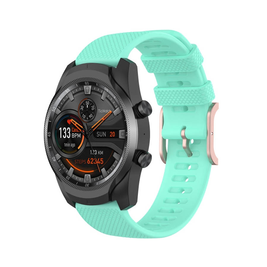 For Ticwatch Pro 2020 / Ticwatch GTX 22mm Dot Texture Watch Band(Mint Green)