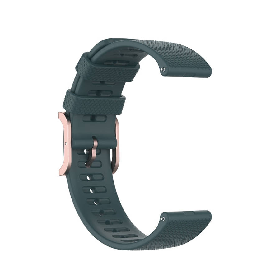 For Ticwatch Pro 2020 / Ticwatch GTX 22mm Dot Texture Watch Band(Olive Green)