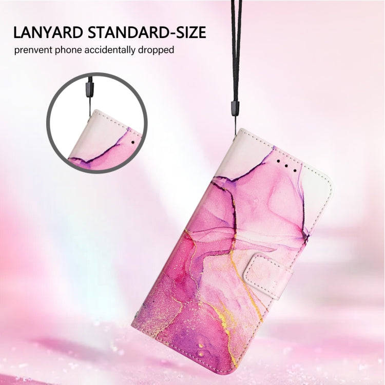For OnePlus Ace 2V / Nord 3 PT003 Marble Pattern Flip Leather Phone Case(Pink Purple Gold)