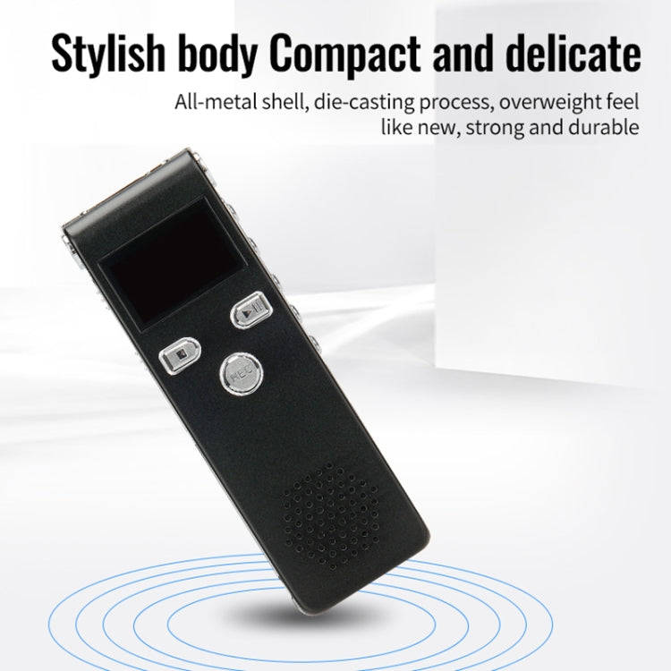 JNN X18 Mini Smart HD Noise Cancelling Voice Recorder, Memory:32GB(Black)
