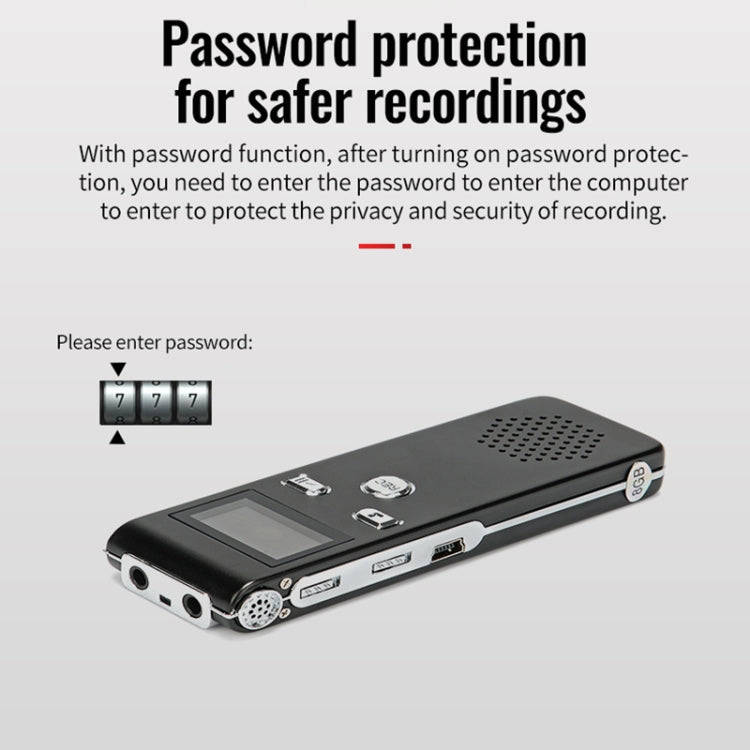 JNN X18 Mini Smart HD Noise Cancelling Voice Recorder, Memory:32GB(Black)