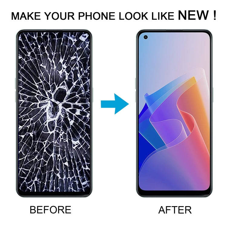 For OPPO Reno8 Lite 5G Original AMOLED LCD Screen Digitizer Full Assembly with Frame