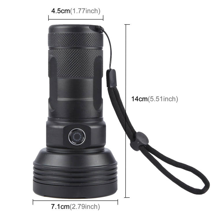 W5202-1 31 LEDs 5500LM High Brightness Rechargeable Flashlight(Black)