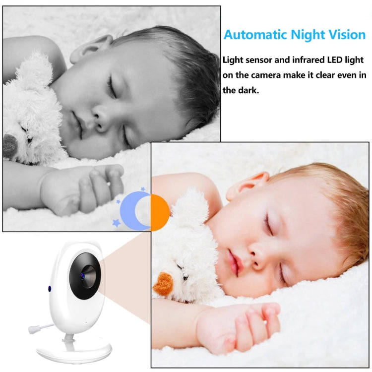 SP990 2.4 inch LCD Screen Baby Monitor Care Camera(EU Plug)