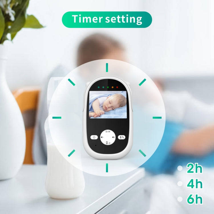 SM25 2.4 inch LCD Screen Baby Monitor Care Camera(EU Plug)