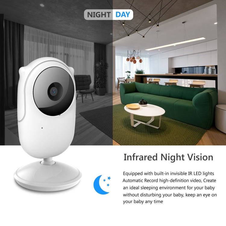 SM25 2.4 inch LCD Screen Baby Monitor Care Camera(EU Plug)