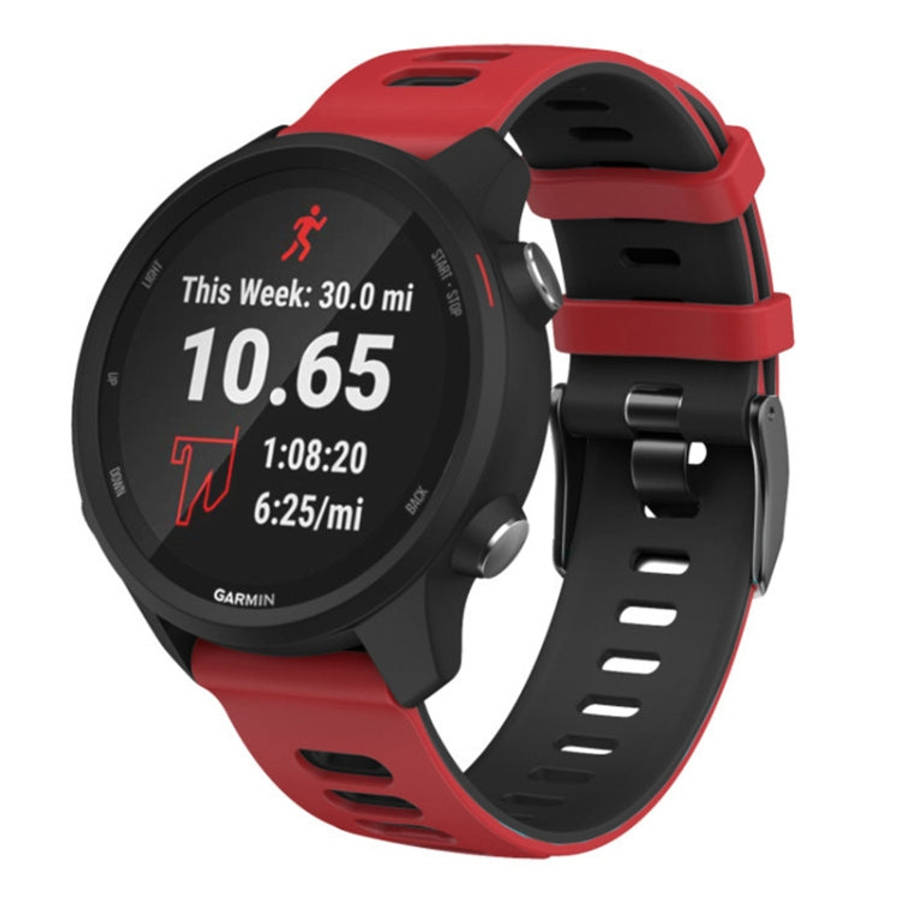 22mm For Huawei Watch GT2e 46mm Silicone Watch Band(Red+Black)