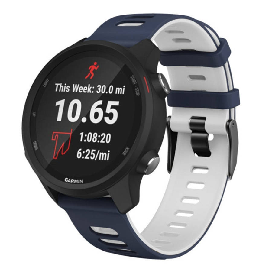 22mm For Huawei Watch GT2e 46mm Silicone Watch Band(Dark Blue+White)