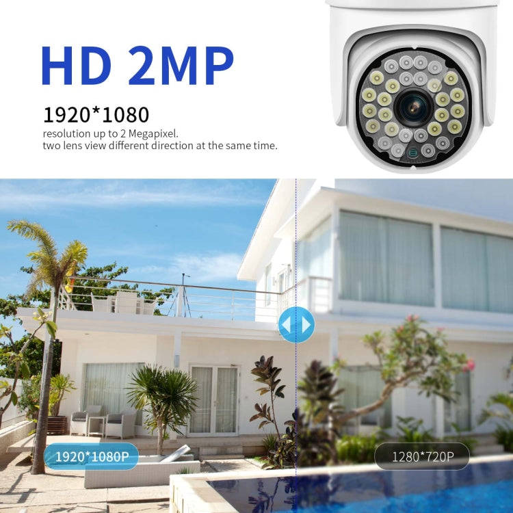 ESCAM PT305 2MP HD Motion Detection WiFi Intelligent Dual-light Source Camera(US Plug)