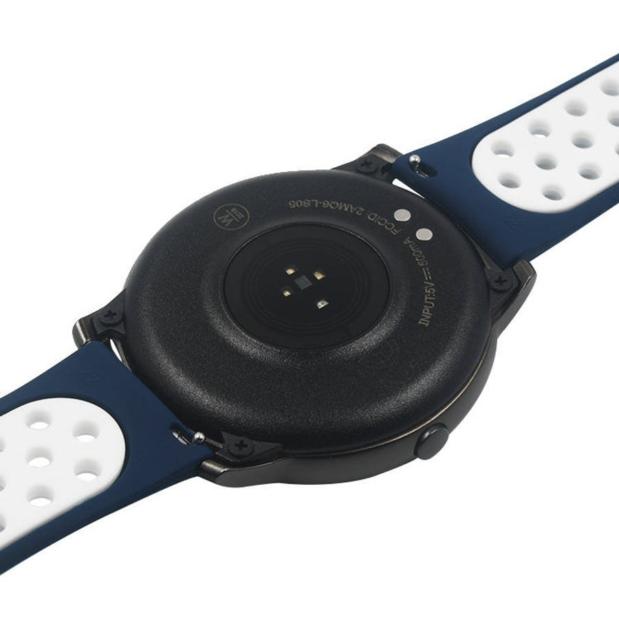 For Xiaomi Haylou Solar / LS05 Silicone Reverse Buckle Strap(Black+Red)