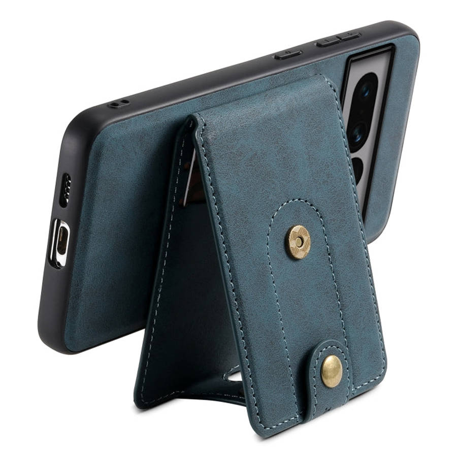 For Google Pixel 7 Pro 5G Denior D14 NK Retro Pattern MagSafe Magnetic Card Holder Leather Phone ...