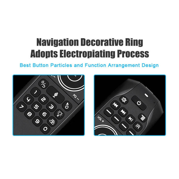 G7V Pro 2.4GHz Fly Air Mouse LED Backlight Wireless Keyboard Remote Control with Gyroscope for An...
