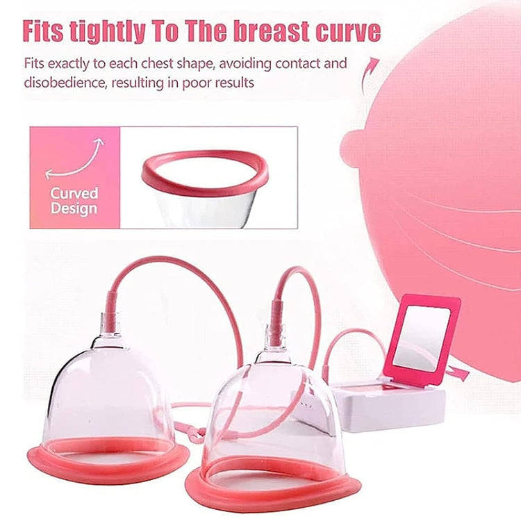 Portable USB Charging Chest Electric Massage Instrument, Style:Ordinary Paragraph(B Cup)