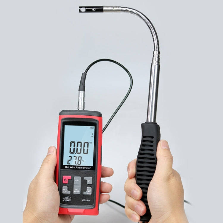 BENETECH GT8616 Handheld Digital LCD Hot Wire Anemometer