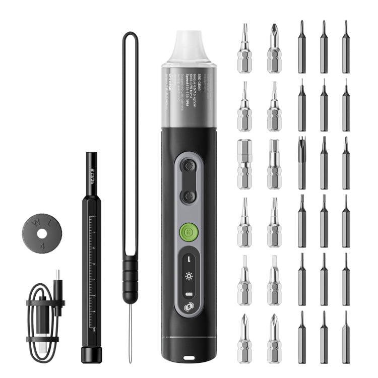 JAKEMY JM-8196 35 in 1 Dual Dynamics Precision Electric Screwdriver Set with Adaptive Torque / Tr...