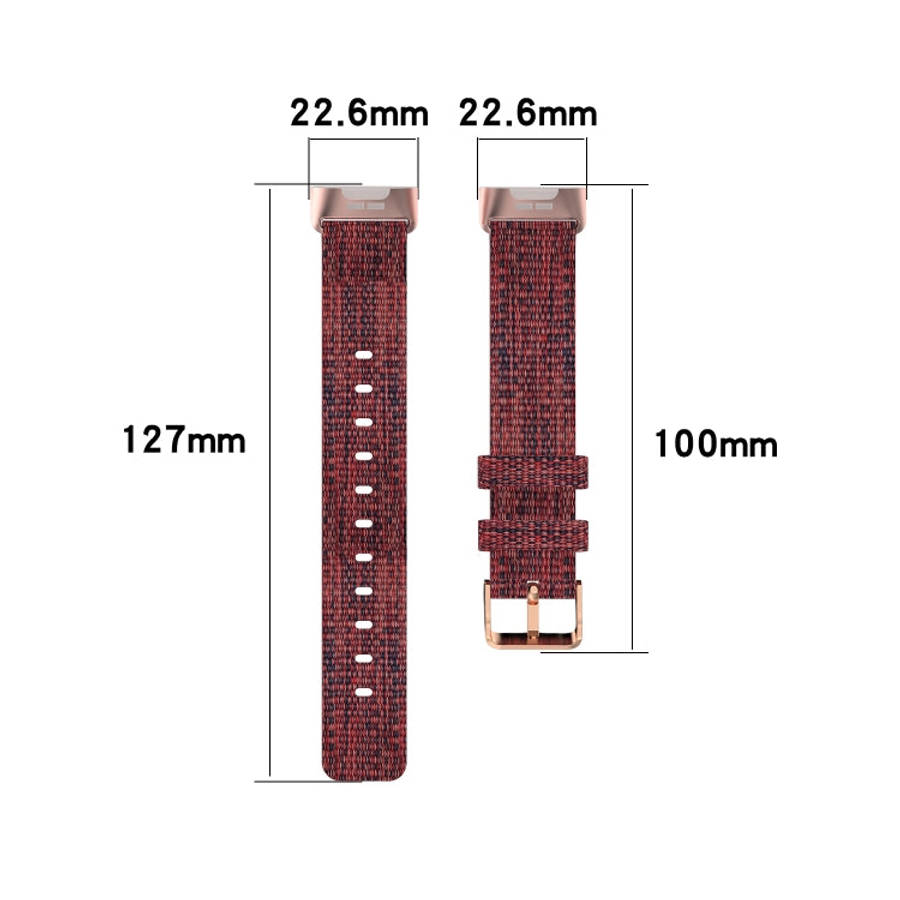 For Fitbit Charge 4 / Charge 3 / Charge3 SE Braided Nylon Watch Band Plastic Head, Size: Free Siz...